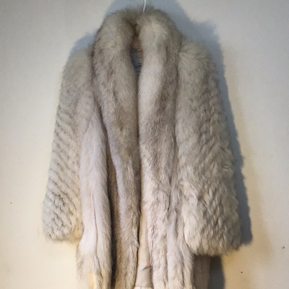 Genuine Silver Fox Coat
